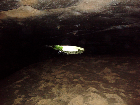 looking out of Salt River Cave