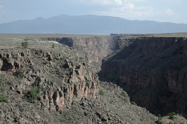 Rio Grande canyon, W of Taos
