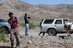 scrambling to get a picture of death valley before it goes away